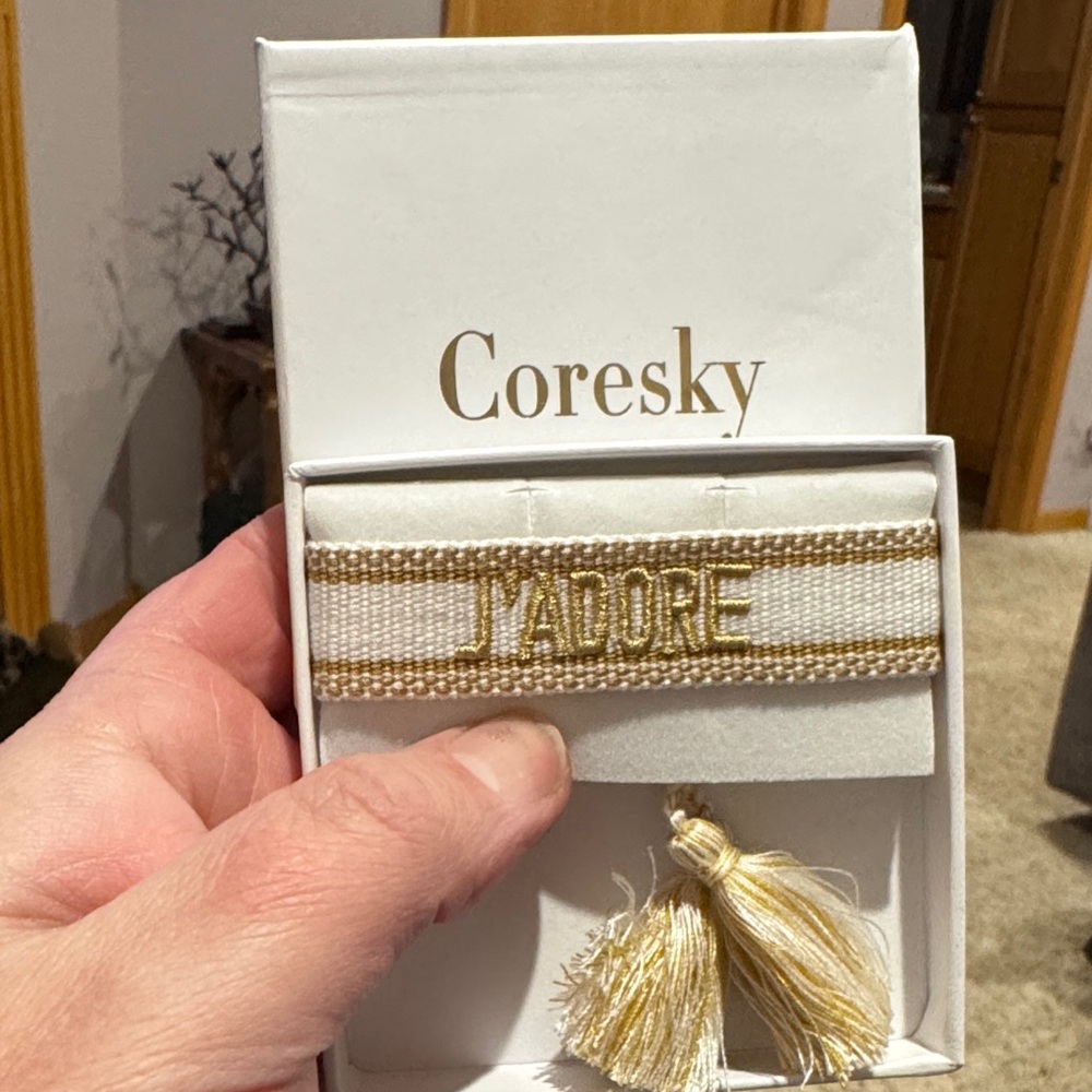 J'adore Gold white bracelet